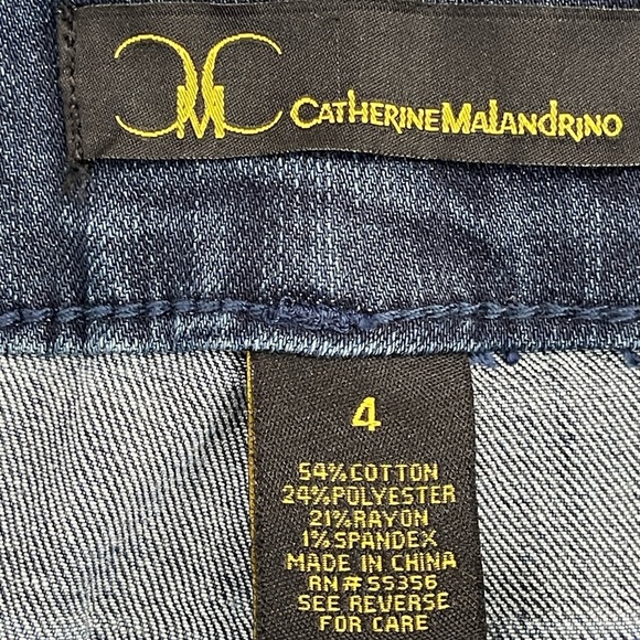 Catherine Malandrino size 4 flare jeans denim - Picture 3 of 12